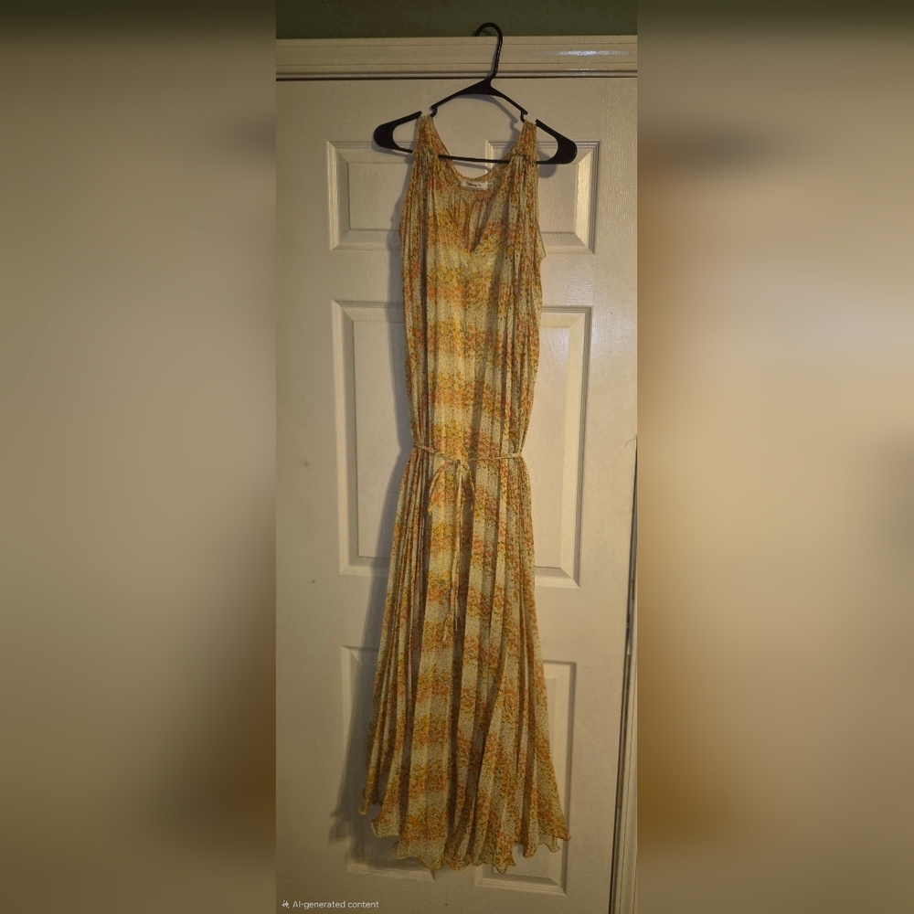 The Clothing Company Yellow and Orange Maxi Dress